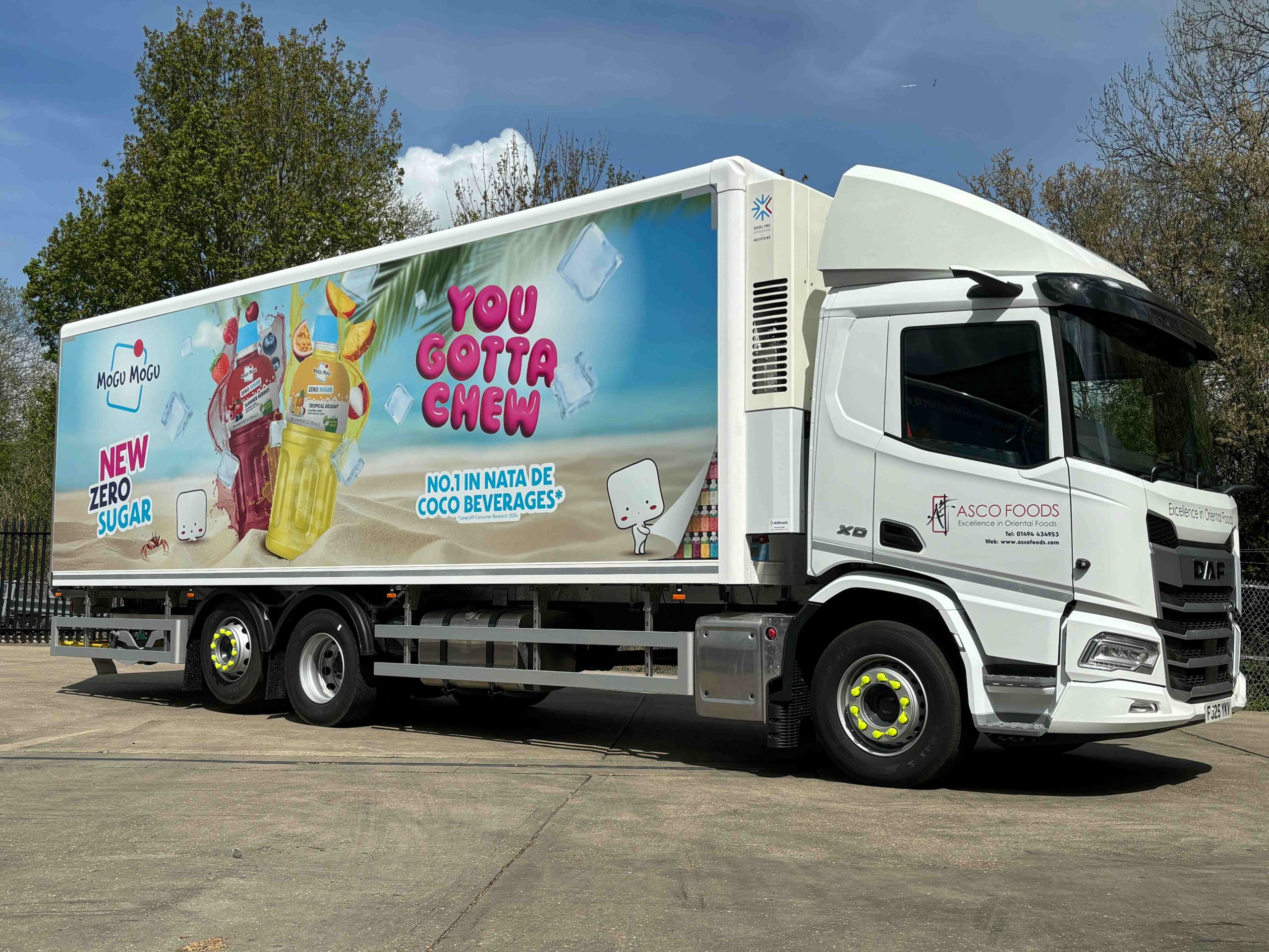 Solomon go Mogu Mogu in support of ASCO Foods as they partner Alltruck for its new 26-tonne vehicles.